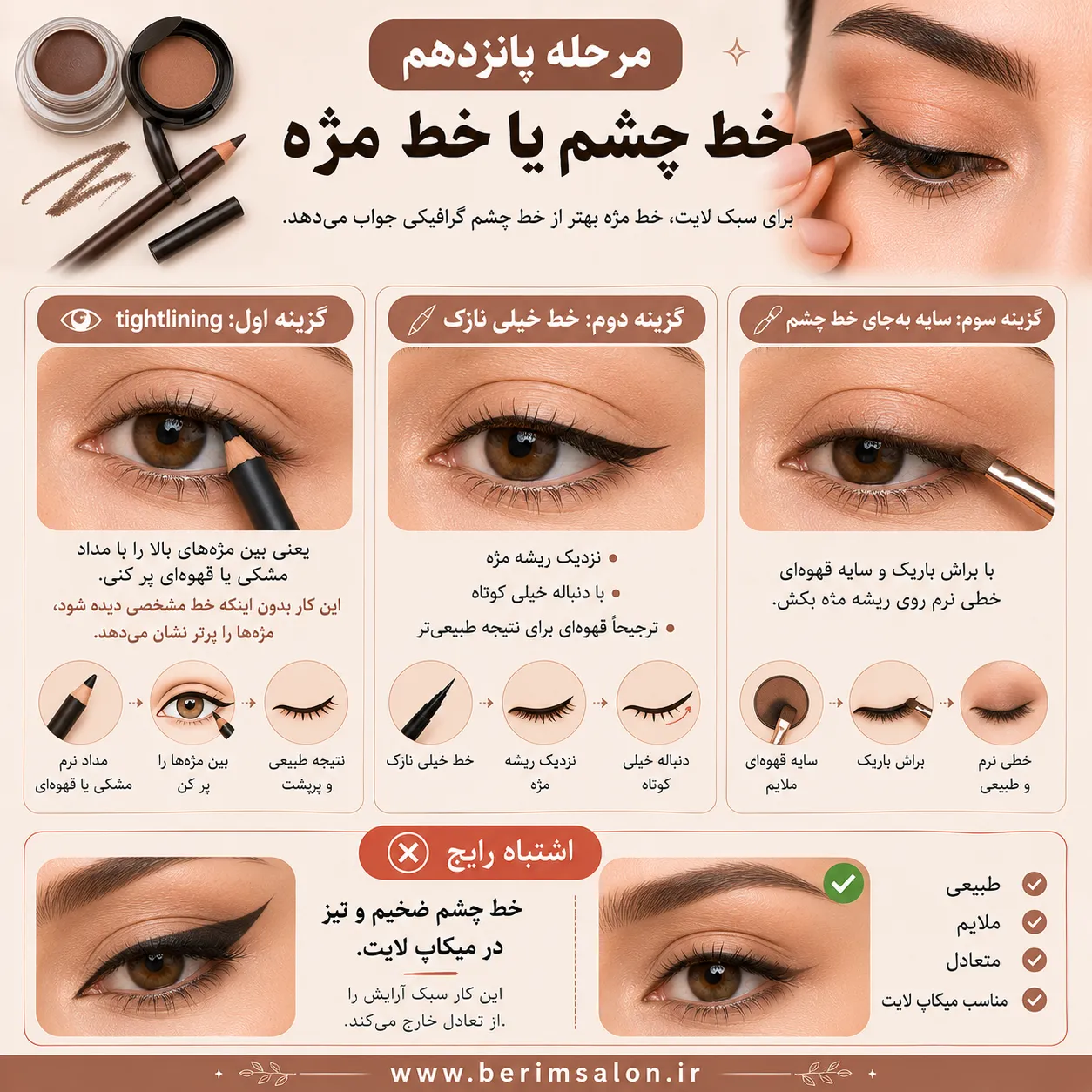 خط چشم یا خط مژه