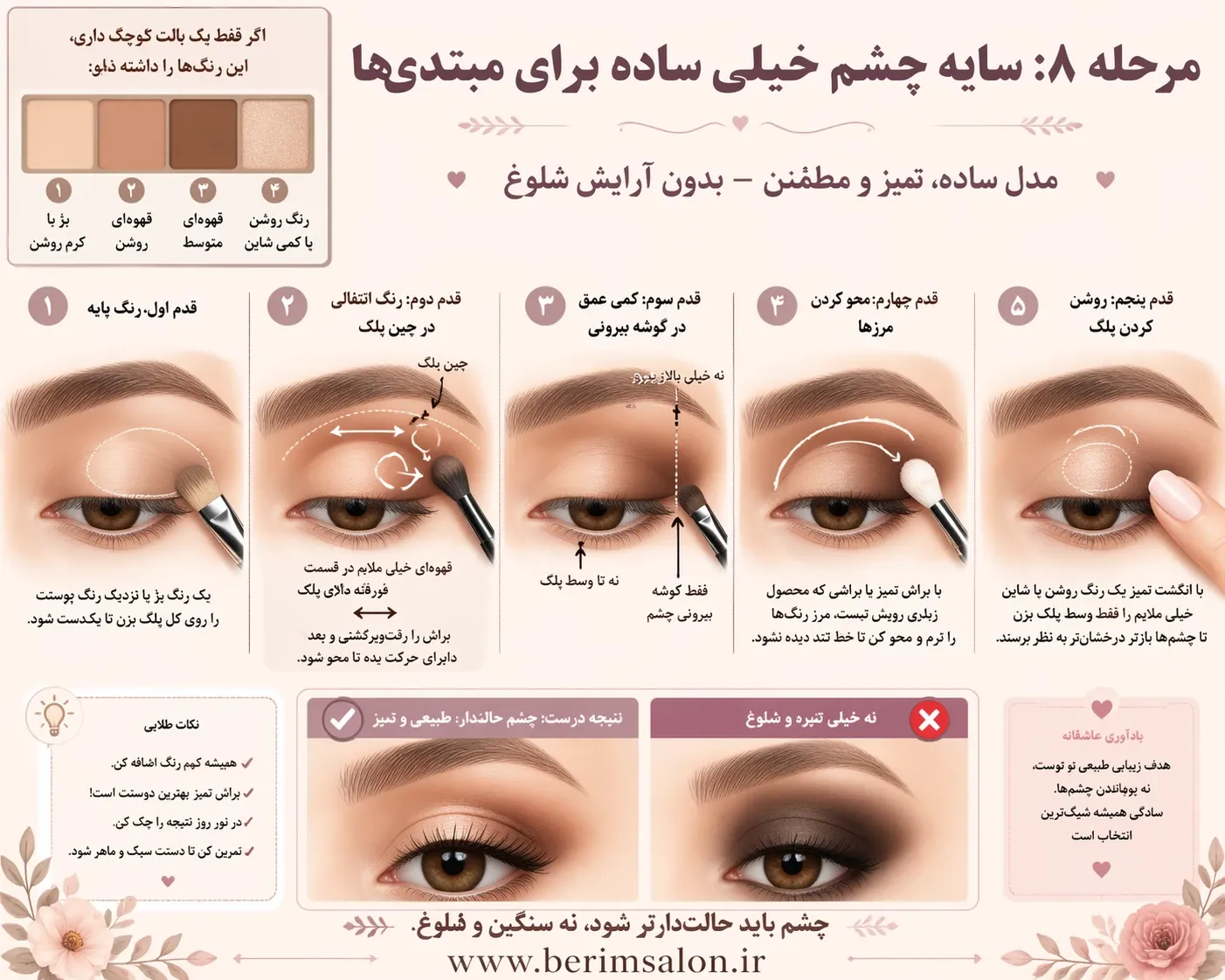 زدن سایه چشم خیلی ساده برای مبتدی ها