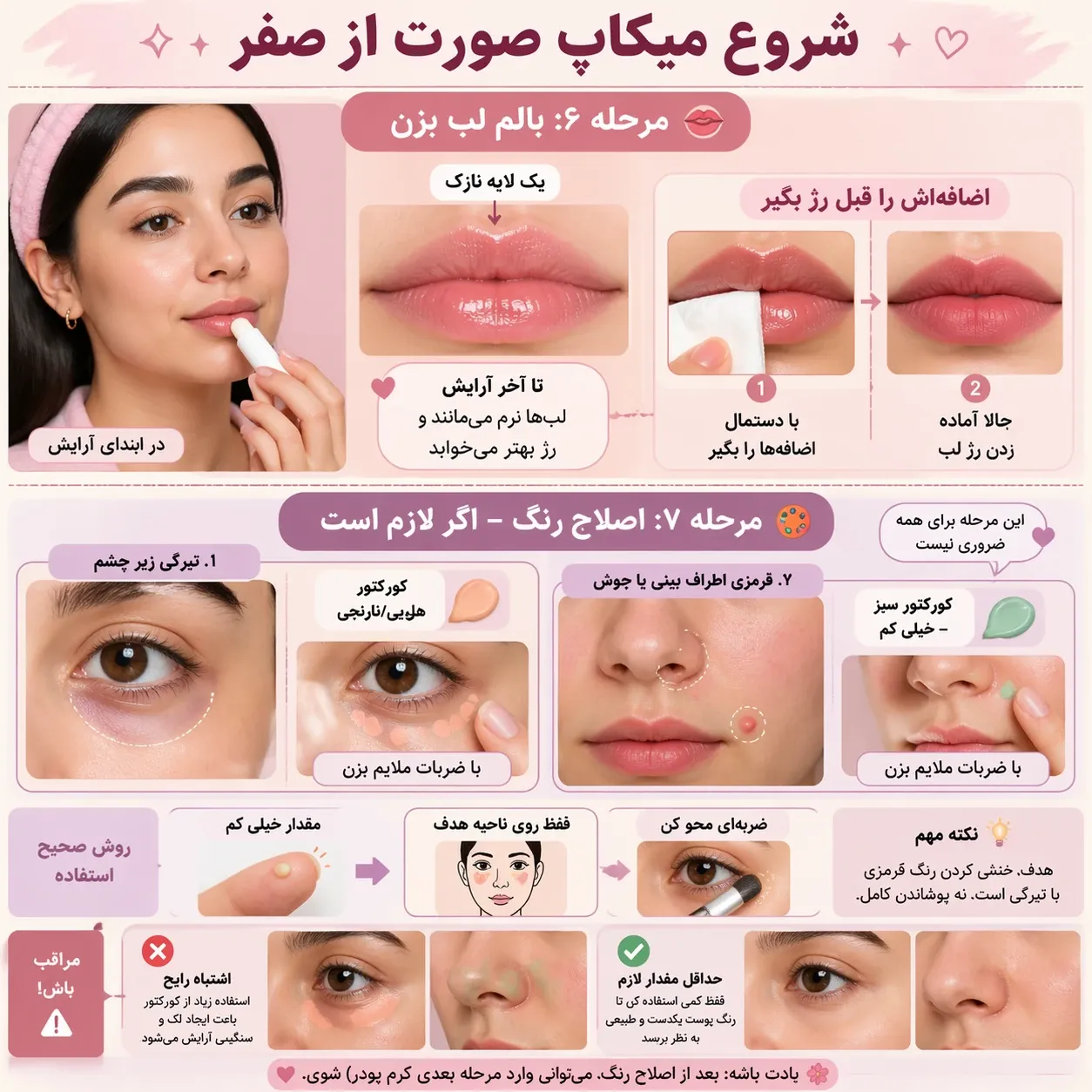 شروع میکاپ صورت از صفر